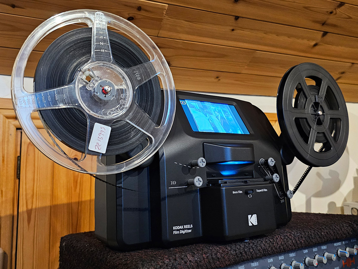 Eumig Mark 610D cine projector with film reels